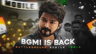 BGMI IS BACK - BGMI EDIT |  BGMI UNBAN | BGMI STATUS | BGMI UNBAN STATUS | VELOCITY EDIT