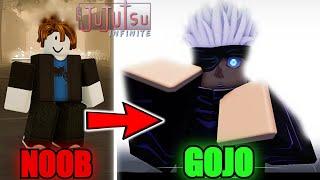 Going From Noob To INFINITY Satoru Gojo In Jujutsu Infinite...(Roblox)