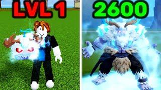 Level 1 - 2600 With Yeti Fruit in Blox Fruits | Noob To Pro