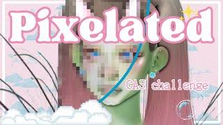 Pixelated CAS Challenge / Sims 4 CAS Challenge / Full CC List + Sim Download