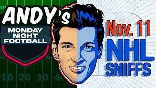 Andy's Best NFL + NHL Sniffs, Picks & Pirate Parlays 11/11/24 | MNF Dolphins-Rams