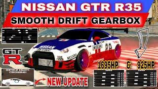 NISSAN GTR R35 SMOOTH DRIFT GEARBOX SETTINGS IN CAR PARKING MULTIPLAYER