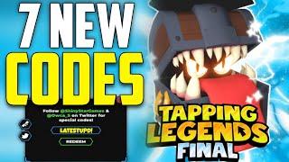 *NEW* ALL WORKING CODES FOR TAPPING LEGENDS FINAL IN 2024! ROBLOX TAPPING LEGENDS FINAL CODES