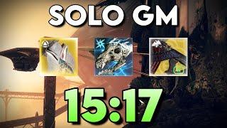 SOLO Grandmaster Heist Battleground Mars IN 15 Minutes on HUNTER! (15:17)