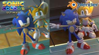 Sonic Colors Cutscene Remake Comparison - Original vs Blender (The Ultimate Weapon)