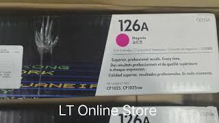 HP CE310A 126A Black Toner Cartridge / HP CE313A 126A Magenta Toner Cartridge #toner #cartridge