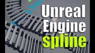 Unreal Engine 4 Guide - Spline component - road, pipe, railroad