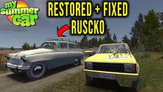 PERFECT RUSCKO - RESTORED + REPAIRED ENGINE, HORN AND OTHERS - My Summer Car Story #103 | Radex