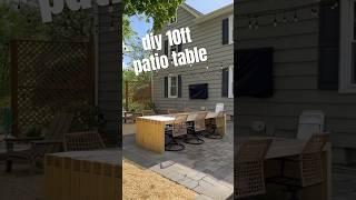 YOU SHOULD BUILD THIS 🫵 10ft modern patio table — full tutorial on my channel #patio #diyprojects
