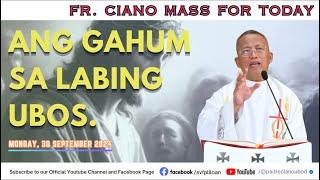 "Ang gahum sa labing ubos." - 9/30/2024 Misa ni Fr. Ciano Ubod sa SVFP.