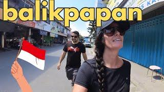 Local BALIKPAPAN, EAST KALIMANTAN, BORNEO shocked US!  visiting baru ilir Indonesia Travel Vlog