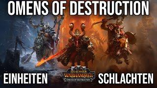 Omens of Destruction | Einheiten Stats & Schlachten gegen KI | Warhammer 3 | Werbung