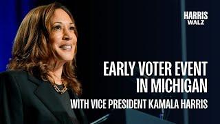 VP Kamala Harris & Lizzo Early Vote Event in MI | Harris-Walz 2024