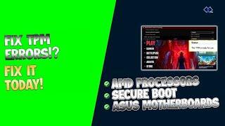 ️ Enable Secure Boot and TPM in a Snap: ASUS Motherboards with Ease! (Complete AMD Guide)