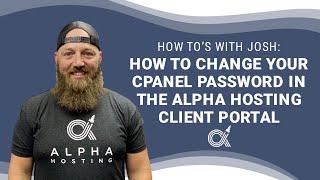 How to change your cPanel password in the Alpha Hosting client portal