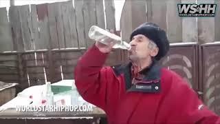 This is how Russians drink vodka!!!