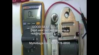 How To: Seat Belt - Test Resistance With a Multi-Meter, MyAirbags.com