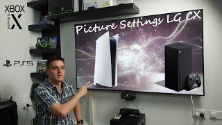 Picture Settings LG CX for Xbox Series X and PS5 . Xbox and PS5 settings explained.