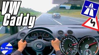 VOLKSWAGEN CADDY (II)  1.6l TDI (102 HP) ‼️ POV Test Drive | on GERMAN AUTOBAHN | NO LIMIT 