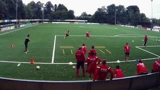 Fussballtraining mit Maik Stolzenberger: Spaßige Schnelligkeitsübung im Wettbewerb