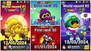 Brawl stars : History of my ranks