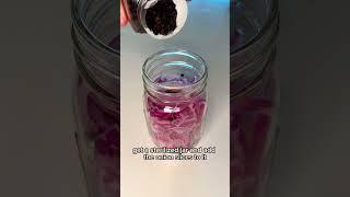 You’re 5 minutes away from having homemade pickled red onions | Recipe #onions #pickled #recipe #yum