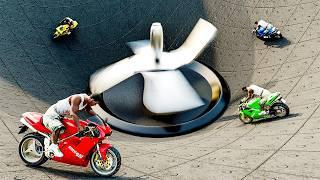 Bikes vs Well of Death in GTA 5