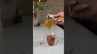 200ml Press Type Honey Storage Jar Decorative Syrup Dispenser Container