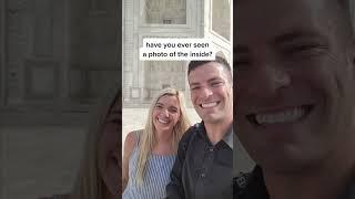 Why you never see photos inside the Taj Mahal #India #dailyvlogs #travelcouples #everycountry