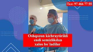 Oshqozon kichraytirish operatsiyasi. Bemor semizlik muammosi bilan keldilar.