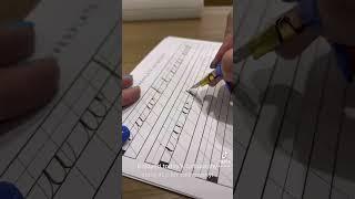 Calligraphy lessons on a Saturday! ️ Great way to use the weekend. ️ #fountainpencommunity