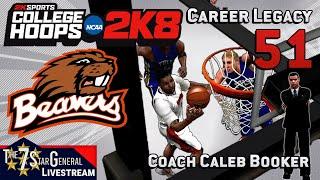 Caleb Booker Career Legacy | College Basketball 2K8 | Livestream 51