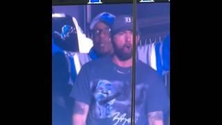 Eminem At The Lions Vs. Vikings Game At Ford Field (January 5, 2025)