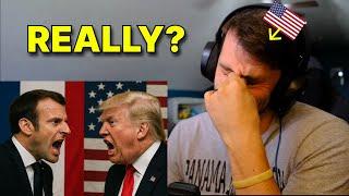 American reacts to Macron and Trump BUMP HEADS at the G7 Summit