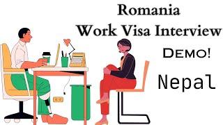 Romania Work Visa Interview || How To Pass Romania Work Visa Interview 2024 #interview #romania Demo