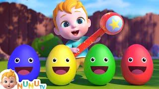 Color Egg Song | Learn Color | Nursery Rhymes & Kids Songs | NuNu Tv