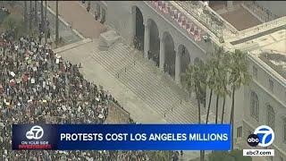 Massive anti-ICE protests have cost the city of Los Angeles nearly $20M