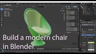 Modern chair - blender interior tutorials