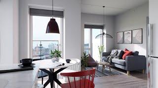 UE4 Archviz Interior Visualization - HPL Husene, Odense - Type C | Unreal Engine