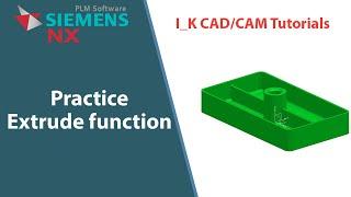 Siemens NX Practice_1:Solid Part Modeling tutorial #NX #Siemens #plastic #design #3D #moeling