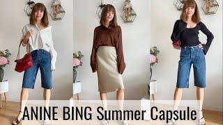 ANINE BING SUMMER TRY ON HAUL | SUMMER CAPSULE WARDROBE | SUMMER HAUL 2022