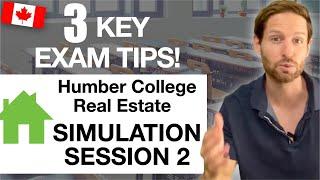 Humber College Simulation Session 2: Exam & Structure 