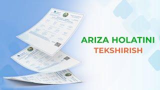 Ariza holatini tekshirish