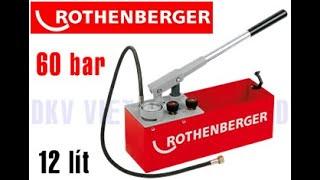 BƠM TEST ÁP LỰC NƯỚC ROTHENBERGER RP 50-S | ROTHENBERGER HYDROSTATIC TEST PUMP RP 50-S | 0 - 60 bar