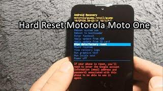 How to Hard reset & Factory Reset Motorola Moto One Mobile