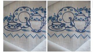 Tea pot hand embroidery | Kettle embroidery design | Modern embroidery | Infinite thread arts