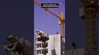 Crane Malfunction: Cement Mixer Plummets in Epic Freefall! #shorts