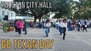 Go Texan Day In Houston! Walk with me around City Hall!