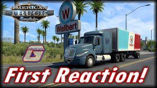 First Reaction to American Truck Simulator | Gameplay Reaction & Review | TheCombustionGamer