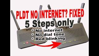 How to Fix and Remove Blinking Red LOS in PLDT home fibr II  PLDT no internet connection no problem